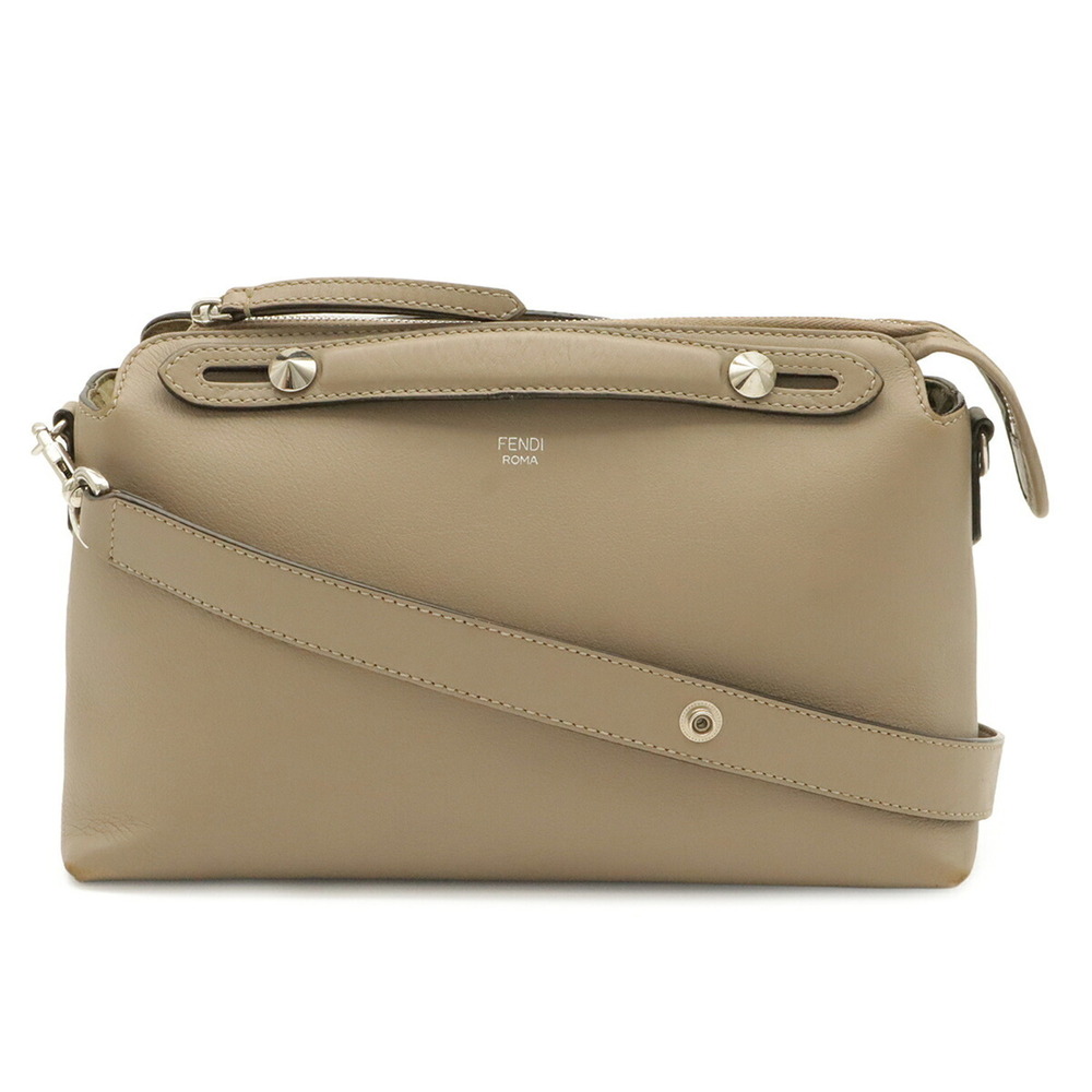 FENDI BY THE WAY Medium Handbag/Shoulder Bag, Leather, Sand Beige, 8BL124